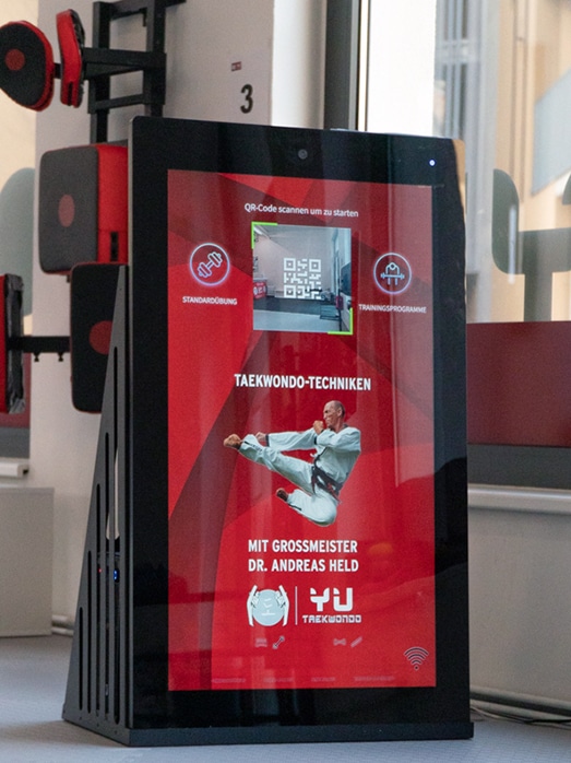 Pixformance Station in der YU-Taekwondo Sportschule