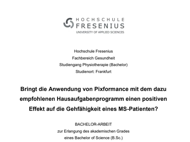 Klinische Studie Multiple Sklerose – Pixformance